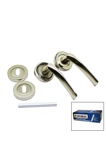 ÇELİKEL-07 AMERİKAN ODA KAPI KOLU NİKEL SATEN (5637) ÇELİKEL-07 AMERİKAN ODA KAPI KOLU NİKEL SATEN (5637)