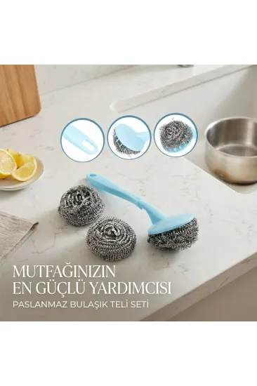 12 ADET 3+1 BULAŞIK TOP TELİ UZUN SAPLI (5637) 12 ADET 3+1 BULAŞIK TOP TELİ UZUN SAPLI (5637)