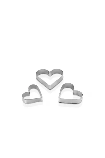 3 BOY - KALP METAL KURABİYE KALIP (5637) 3 BOY - KALP METAL KURABİYE KALIP (5637)