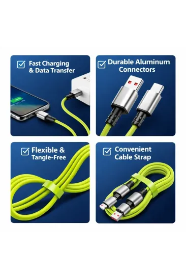 4-in-1 240W PD Hızlı Şarj Kablosu – Type-C Lightning Destekli PL-8632 (5637) 4-in-1 240W PD Hızlı Şarj Kablosu – Type-C Lightning Destekli PL-8632 (5637)