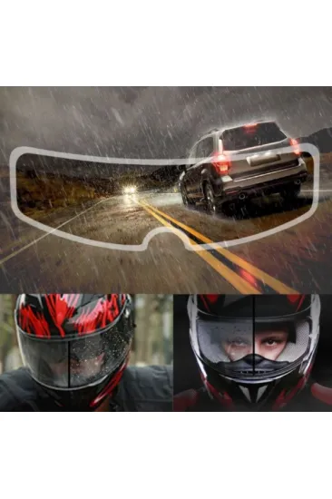 Motosiklet  Kaskı İçin Yağmur Kaydırıcı Film (5637)