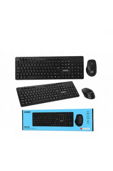 KABLOSUZ MULTİMEDİA KLAVYE - MOUSE SETİ SİYAH Q KLAVYE KM-510 (5637) KABLOSUZ MULTİMEDİA KLAVYE - MOUSE SETİ SİYAH Q KLAVYE KM-510 (5637)