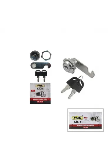 12 ADET OVAL - MANDALLI DOLAP - ÇEKMECE KİLİT 20MM (5637)