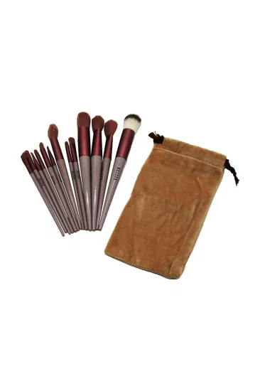 13PCS EFLATUN KADİFE TORBALI MAKYAJ FIRÇA SET (5637) 13PCS EFLATUN KADİFE TORBALI MAKYAJ FIRÇA SET (5637)