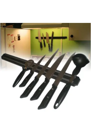 Mıknatıslı Paslanmaz Duvar Bıçak Askısı Standı 55 Cm Aparat (5637) Mıknatıslı Paslanmaz Duvar Bıçak Askısı Standı 55 Cm Aparat (5637)