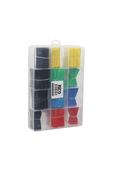 530PCS MAKARON KABLO TAMİR SETİ ISIYLA BÜZÜŞMELİ DARALAN HORTUM (5637)