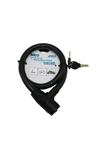 ANAHTARLI AÇ-KAPA KİLİT KAPAKLI MOTOR - BİSİKLET KİLİT ÇELİK TEL SİYAH ŞEFFAF KILIF 20MMX100CM (5637) ANAHTARLI AÇ-KAPA KİLİT KAPAKLI MOTOR - BİSİKLET KİLİT ÇELİK TEL SİYAH ŞEFFAF KILIF 20MMX100CM (5637)