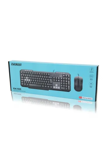 USB KABLOLU KLAVYE - MOUSE SET Q KLAVYE 1200DPI MOUSE KM-1435 (5637) USB KABLOLU KLAVYE - MOUSE SET Q KLAVYE 1200DPI MOUSE KM-1435 (5637)