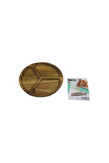AKASYA YUVARLAK 3 BÖLMELİ AHŞAP SERVİS SUNUM TEPSİ - TAHTASI 20 X 1.4CM (5637) AKASYA YUVARLAK 3 BÖLMELİ AHŞAP SERVİS SUNUM TEPSİ - TAHTASI 20 X 1.4CM (5637)