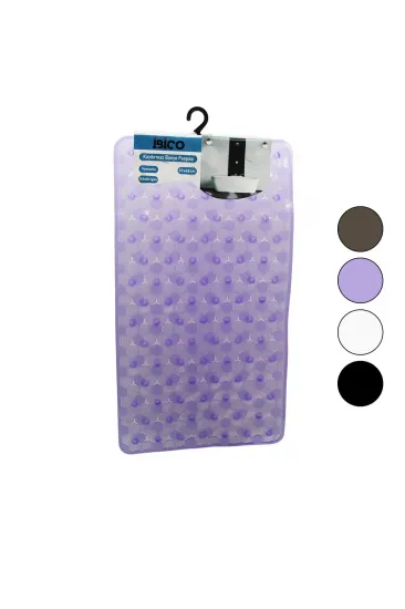 DİKDÖRTGEN - LÜX PVC PETEK DESEN - ŞEFFAF-BUZLU 98PCS VANTUZ KAYDIRMAZ BANYO - KÜVET PASPAS 37X68CM (5637)