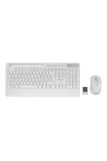 BEYAZ KABLOSUZ KLAVYE - MOUSE SETİ TABLET - TELEFON STANDLI Q KALVYE (5637) BEYAZ KABLOSUZ KLAVYE - MOUSE SETİ TABLET - TELEFON STANDLI Q KALVYE (5637)