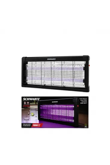 SİNEK ÖLDÜRÜCÜ CIZ CİHAZI MAKİNE 2PCS LED FLORESAN 100M2 ETKİLİ 1800V 54X23.5CM SWIK-9617 (5637)
