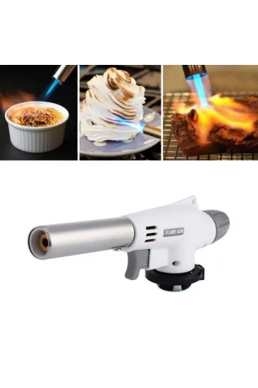 1300°C Çok Amaçlı Gaz Torch Çakmak - Mutfak, Mangal, Lehimleme Pürmüz Alev Tabancası (5637) 1300°C Çok Amaçlı Gaz Torch Çakmak - Mutfak, Mangal, Lehimleme Pürmüz Alev Tabancası (5637)
