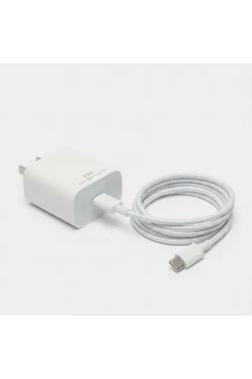 25W Hızlı Şarj Adaptörü USB-C to Type-C Kablolu – PD Destekli, Süper Hızlı Şarj Cihazı (5637) 25W Hızlı Şarj Adaptörü USB-C to Type-C Kablolu – PD Destekli, Süper Hızlı Şarj Cihazı (5637)