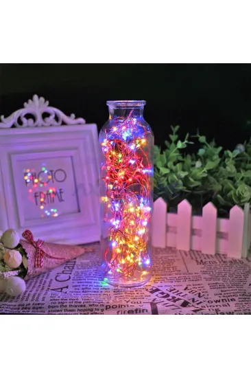 Pilli Dekoratif Peri Led Işık 3 Metre (RGB) Gaming Aydınlatma (5637)