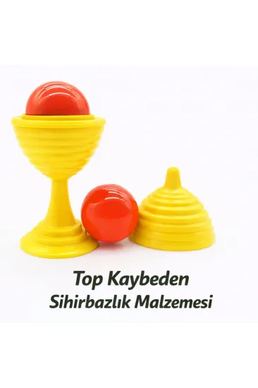 Sarı Renk Sihirli Kupa Top Kaybetme Oyunu 7 cm (5637) Sarı Renk Sihirli Kupa Top Kaybetme Oyunu 7 cm (5637)