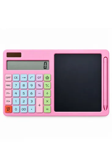 2IN1 PİLLİ HESAP MAKİNESİ - DİJİTAL ÇİZİM YAZI TABLET TAHTA KRD-8120 (5637)
