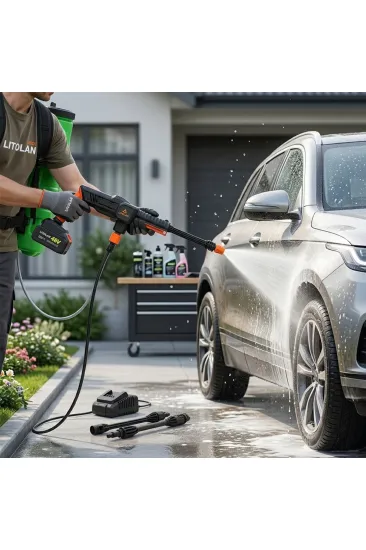 16LT ELEKTİRİKLİ OTO - ARAÇ YIKAMA TABANCASI - İLAÇ POMPASI PÜSKÜRTÜCÜ 4.8V EWASHER (5637)