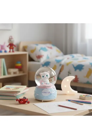 Pilli Işıklı Müzikli Kar Küresi–Şanslı Toplu Kedi Figürlü Eğlenceli Masaüstü Biblo, LED Aydınlatmalı Dekoratif Hediyelik Kar Küresi (5637) Pilli Işıklı Müzikli Kar Küresi–Şanslı Toplu Kedi Figürlü Eğlenceli Masaüstü Biblo, LED Aydınlatmalı Dekoratif Hediyelik Kar Küresi (5637)