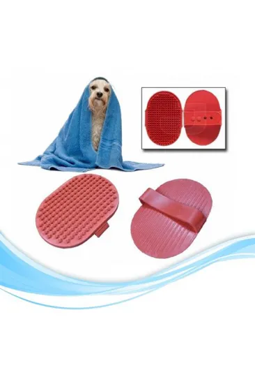 Ergonomik Masajlı Evcil Hayvan Kedi Köpek Yıkama Fırçası Aparatı (5637)