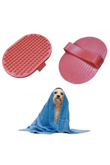 Ergonomik Masajlı Evcil Hayvan Kedi Köpek Yıkama Fırçası Aparatı (5637)