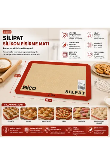 FIRIN PİŞİRME MATI 30X40CM (5637) FIRIN PİŞİRME MATI 30X40CM (5637)