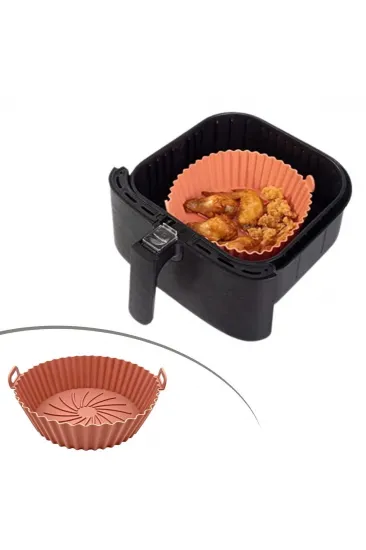 Renkli Isıya Dayanıklı Yıkanılabilir Silikon Fırın Ve Airfryer Yuvarlak Model Pişirme Matı 20 Cm (5637) Renkli Isıya Dayanıklı Yıkanılabilir Silikon Fırın Ve Airfryer Yuvarlak Model Pişirme Matı 20 Cm (5637)