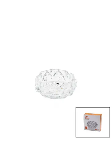 KÜÇÜK CAM - DIAMOND KRİSTAL ŞEKİL YUVARLAK KÜLLÜK ÇAP: 11.2CM - D: 4.4CM (5637) KÜÇÜK CAM - DIAMOND KRİSTAL ŞEKİL YUVARLAK KÜLLÜK ÇAP: 11.2CM - D: 4.4CM (5637)