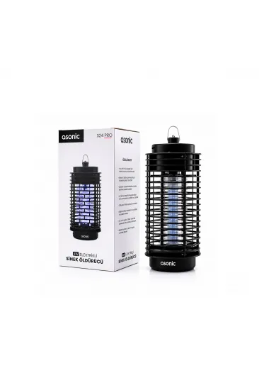 4W - SİYAH KOKUSUZ TAŞINABİLİR LED MAVİ IŞIKLI SİNEK ÖLDÜRÜCÜ S24 PRO (5637)