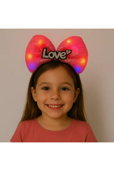LED Işıklı Love Yazılı Fuşya Fiyonk Taç – Kız Çocuk Parti Tacı (5637) LED Işıklı Love Yazılı Fuşya Fiyonk Taç – Kız Çocuk Parti Tacı (5637)