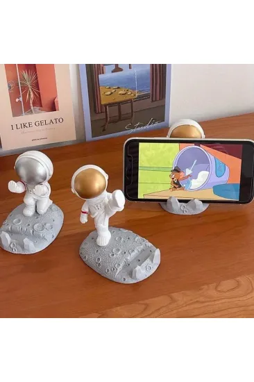 Mini Astronot Model Telefon ve Tablet Tutucu Standı (5637) Mini Astronot Model Telefon ve Tablet Tutucu Standı (5637)