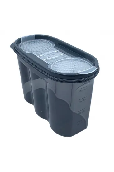 2 Kapaklı Ölçekli Erzak Saklama Kabı - 1,2 Litre - SA930 (5637) 2 Kapaklı Ölçekli Erzak Saklama Kabı - 1,2 Litre - SA930 (5637)