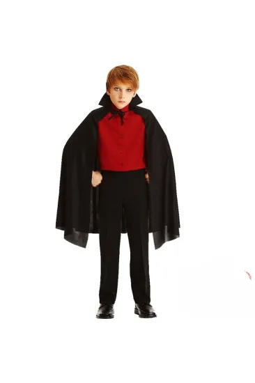 Sİyah Yakalı Pelerin - Vampir Pelerin - Dracula Pelerin 90 cm (5637)