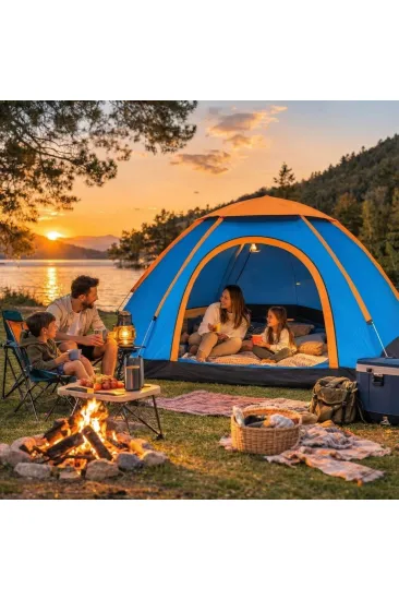 3 Kişilik Yarı Otomatik Kurulum Kamp Çadırı – Suya Dayanıklı, Taşıma Çantalı Outdoor Aile Çadırı, Piknik, Plaj ve Doğa 200x150x110 cm (5637) 3 Kişilik Yarı Otomatik Kurulum Kamp Çadırı – Suya Dayanıklı, Taşıma Çantalı Outdoor Aile Çadırı, Piknik, Plaj ve Doğa 200x150x110 cm (5637)