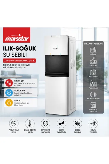 SU SEBİLİ SICAK - SOĞUK - ILIK 220-240V - PASLANMAZ ÇELİK MSWD-100 (5637) SU SEBİLİ SICAK - SOĞUK - ILIK 220-240V - PASLANMAZ ÇELİK MSWD-100 (5637)