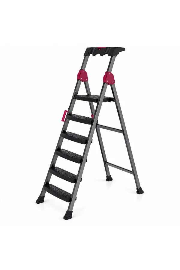5+1 BASAMAKLI METAL MERDİVEN 150KG.TAŞIMA (5637) 5+1 BASAMAKLI METAL MERDİVEN 150KG.TAŞIMA (5637)