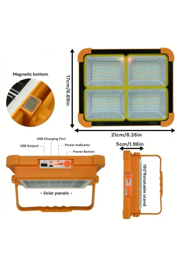 ProKAMA Ledli Solar Projektör 200W BK-200W (5637) ProKAMA Ledli Solar Projektör 200W BK-200W (5637)