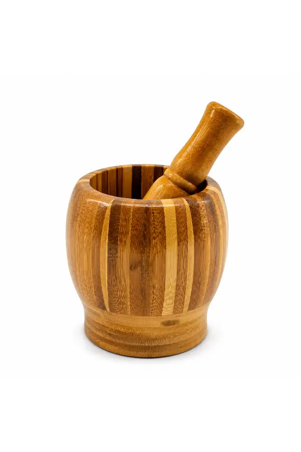 AHŞAP BAMBU - ÇİZGİLİ HAVAN SARIMSAK DÖVECEK Ç: 8CM--D: 7CM--Y:10.5CM FİLELİ AMBALAJ (5637) AHŞAP BAMBU - ÇİZGİLİ HAVAN SARIMSAK DÖVECEK Ç: 8CM--D: 7CM--Y:10.5CM FİLELİ AMBALAJ (5637)