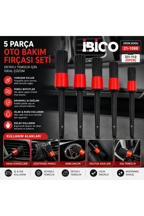 5PCS OTO BAKIM FIRÇASI (5637)
