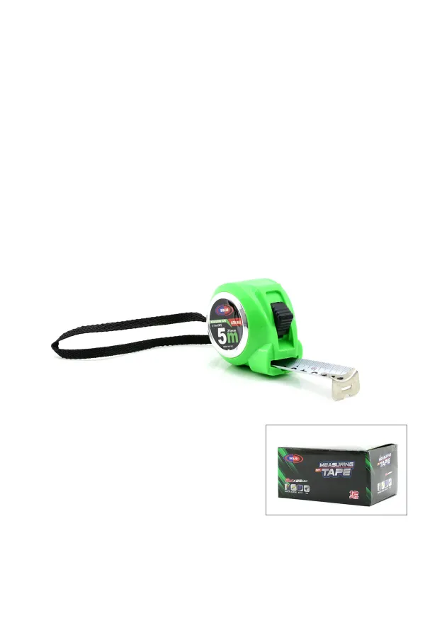 12 ADET MEASURING TAPE 5MTX25MM ŞERİT METRE (5637)