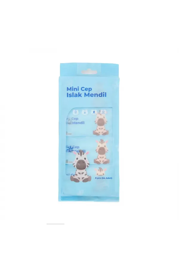 Mini Cep Islak Mendil Günlük Pratik 8'li Paket (5637) Mini Cep Islak Mendil Günlük Pratik 8'li Paket (5637)