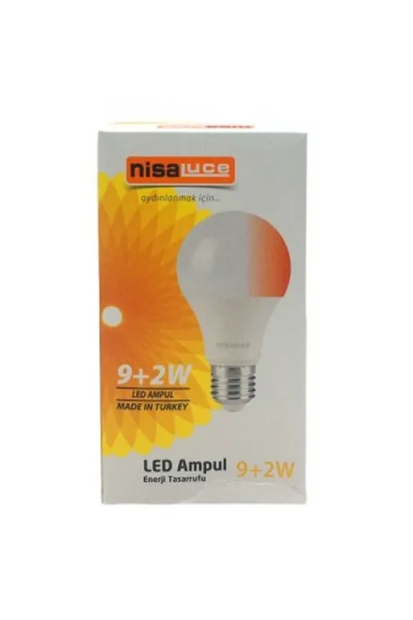 NİSALUCE EAMP-074/BK 9+2W E27 BEYAZ-KIRMIZI LED AMPUL (5637) NİSALUCE EAMP-074/BK 9+2W E27 BEYAZ-KIRMIZI LED AMPUL (5637)