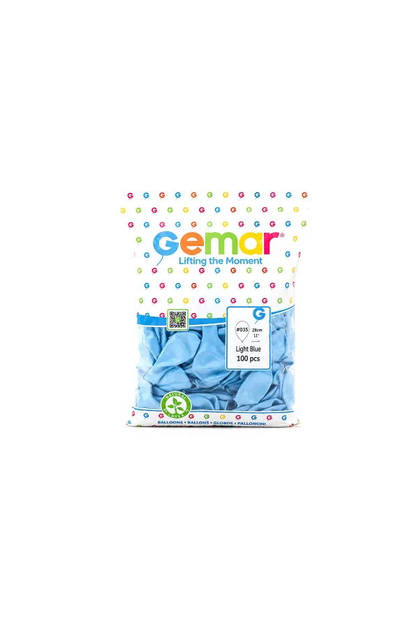 METALİK - AÇIK MAVİ BALON 11 INC - 28CM - 100PCS (5637) METALİK - AÇIK MAVİ BALON 11 INC - 28CM - 100PCS (5637)