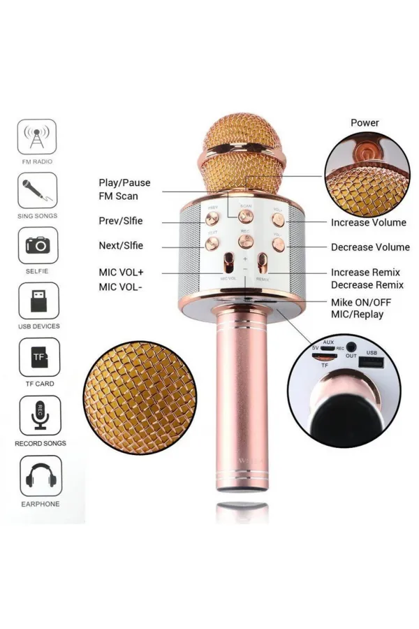 Bluetooth Karaoke Mikrofon (5637)
