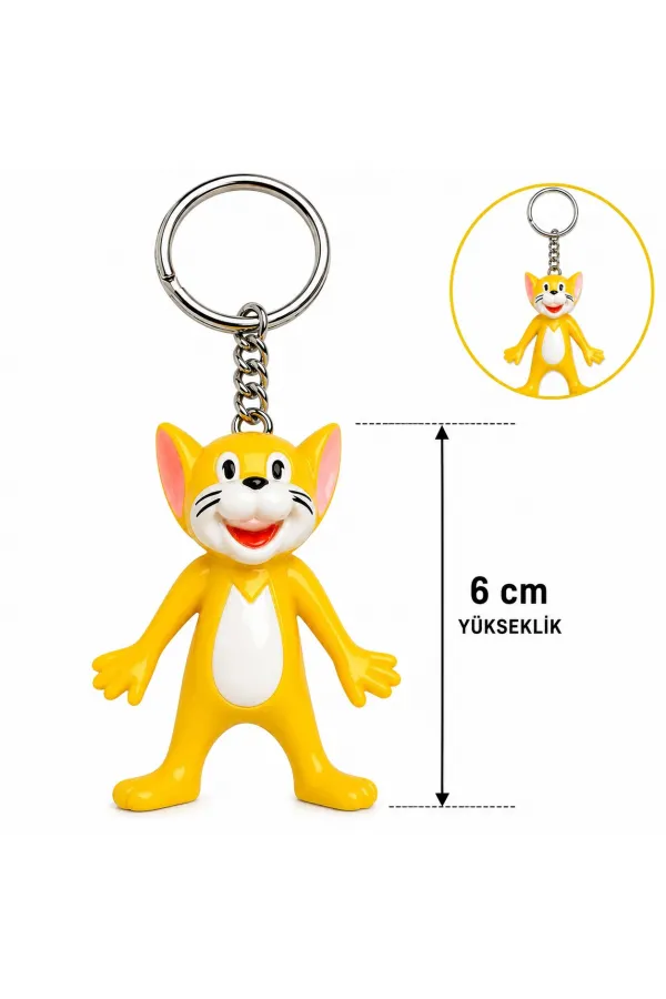 Sevimli Sarı Kedi Figürlü Anahtarlık 6 Cm (5637) Sevimli Sarı Kedi Figürlü Anahtarlık 6 Cm (5637)