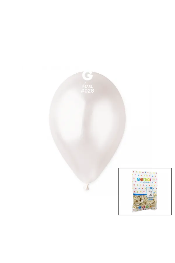 GM-110-28 METALİK - BEYAZ BALON 11'' - 28CM - 100 PARÇA (5637) GM-110-28 METALİK - BEYAZ BALON 11'' - 28CM - 100 PARÇA (5637)