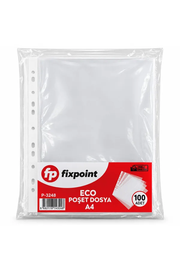 100PCS A4 POŞET ŞEFFAF DOSYA (5637)