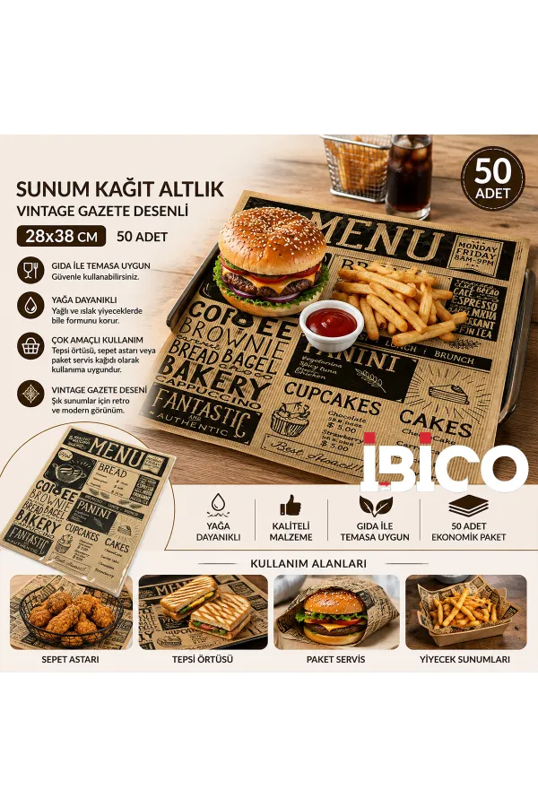 50PCS SUNUM KAĞIT ALTLIK 28X38CM (5637) 50PCS SUNUM KAĞIT ALTLIK 28X38CM (5637)