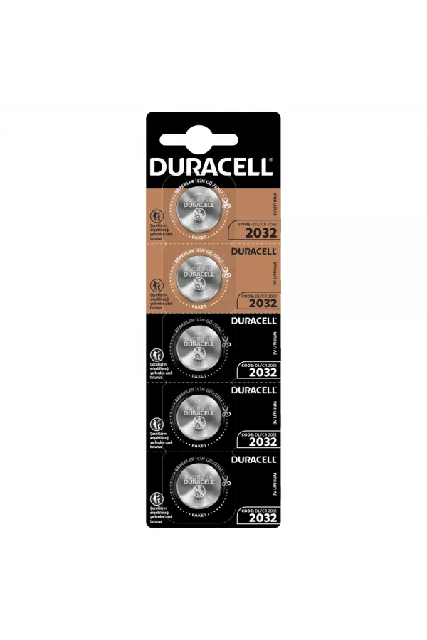DURACELL 2032 PARA PİLİ 5Lİ KART (5637) DURACELL 2032 PARA PİLİ 5Lİ KART (5637)