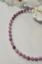 SERTİFİKALI ÇOKGEN LEPİDOLİT KOLYE SERTİFİKALI ÇOKGEN LEPİDOLİT KOLYE